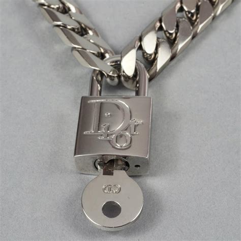 dior kette herren silber|Dior men's manschen.